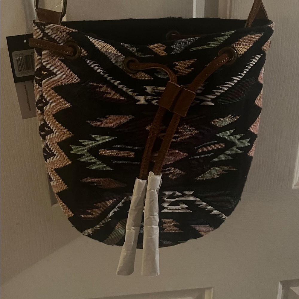 NWT Colorful Geometric Crossbody Bag